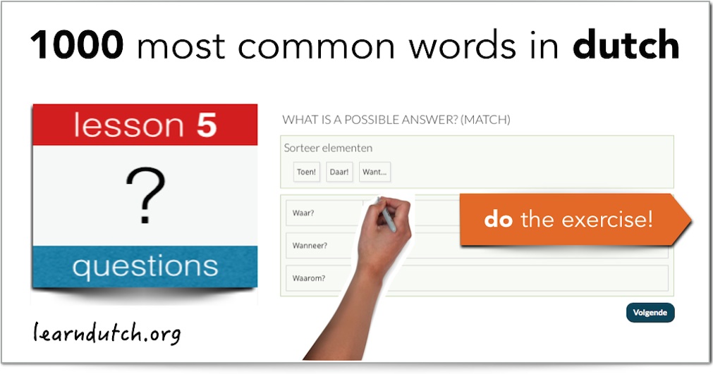 dutchlanguageexercise5 Learn Dutch Online